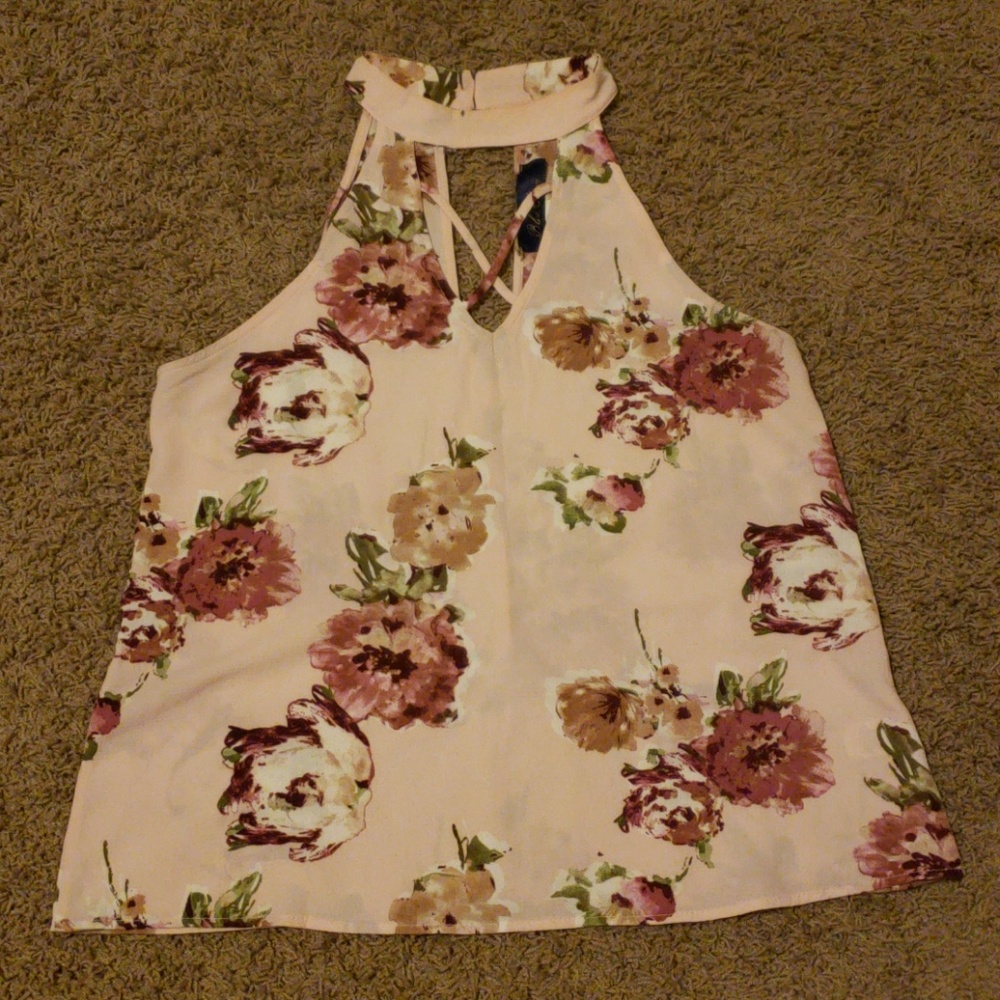 Pink floral top